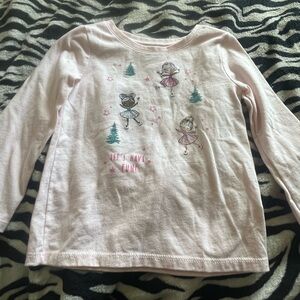 Garanimals Pink Long Sleeve Tee with Dancing Ballerinas